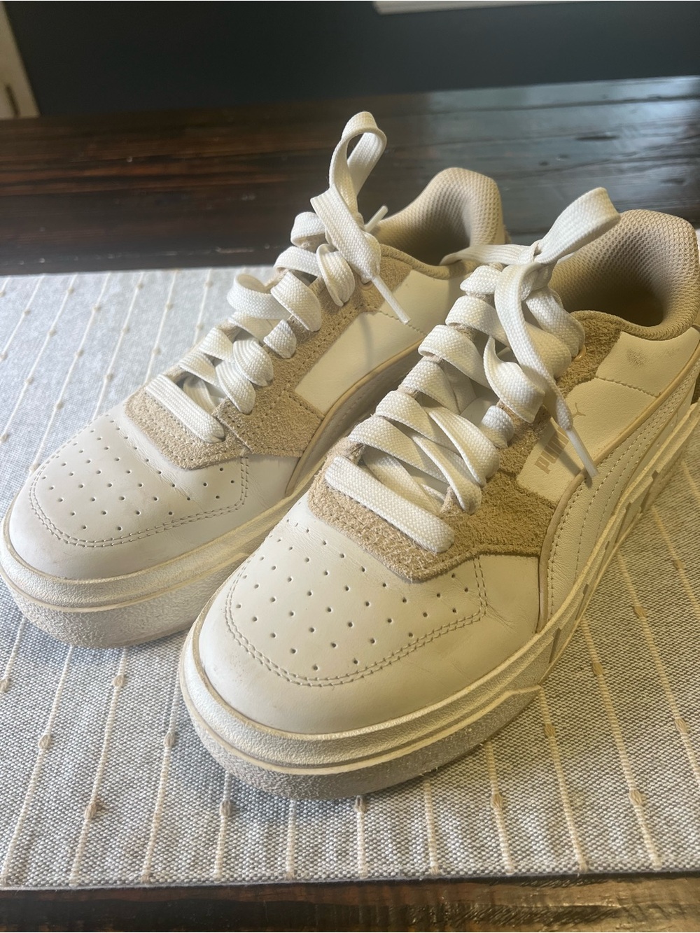 Puma Women's Low-Top Sneakers in Cream